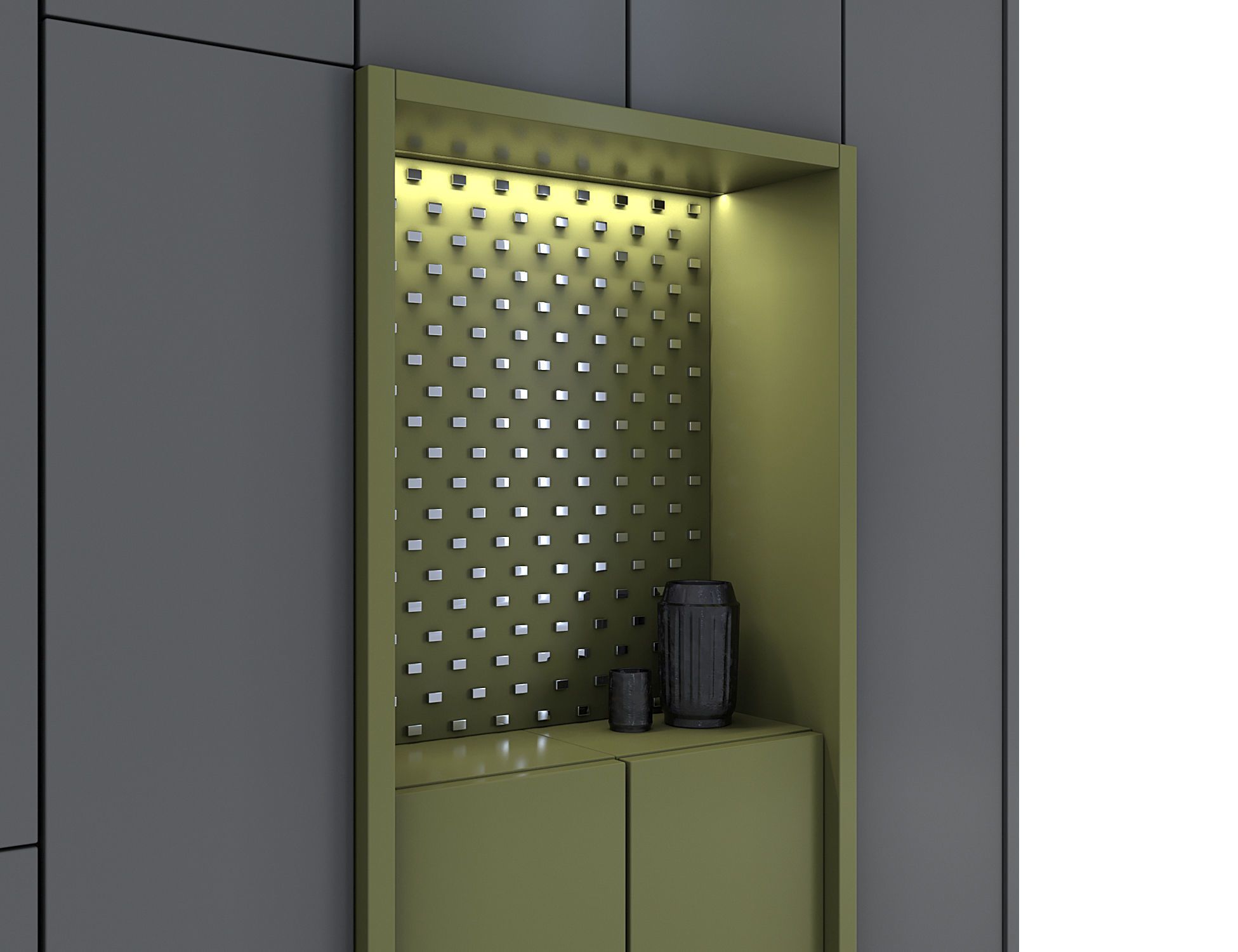 Modern Closet 3D model_1
