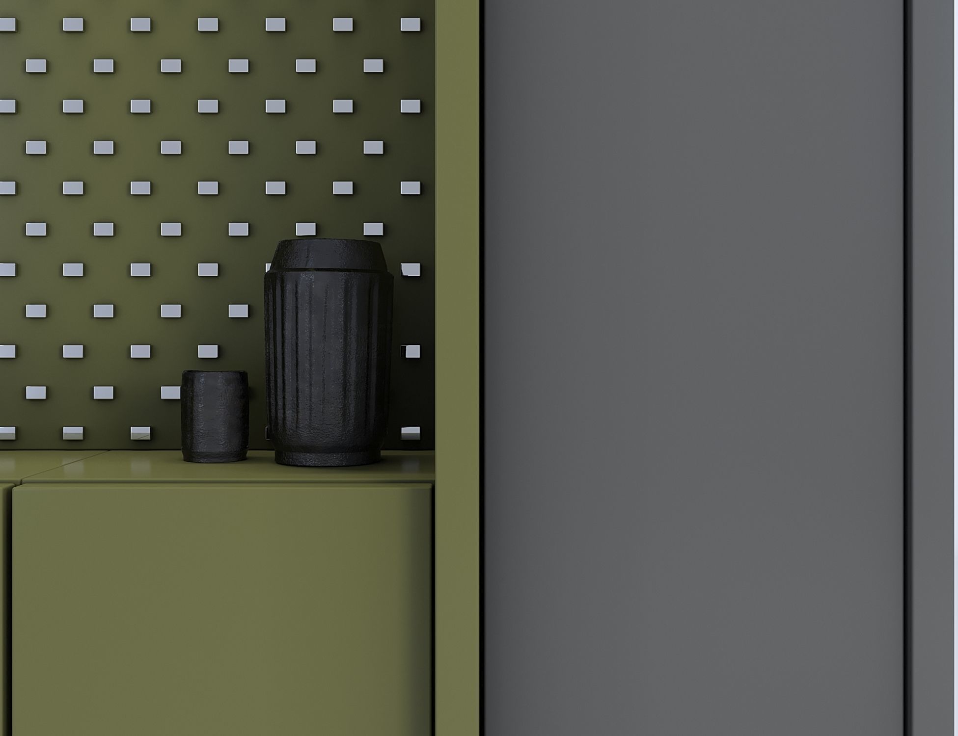 Modern Closet 3D model_2