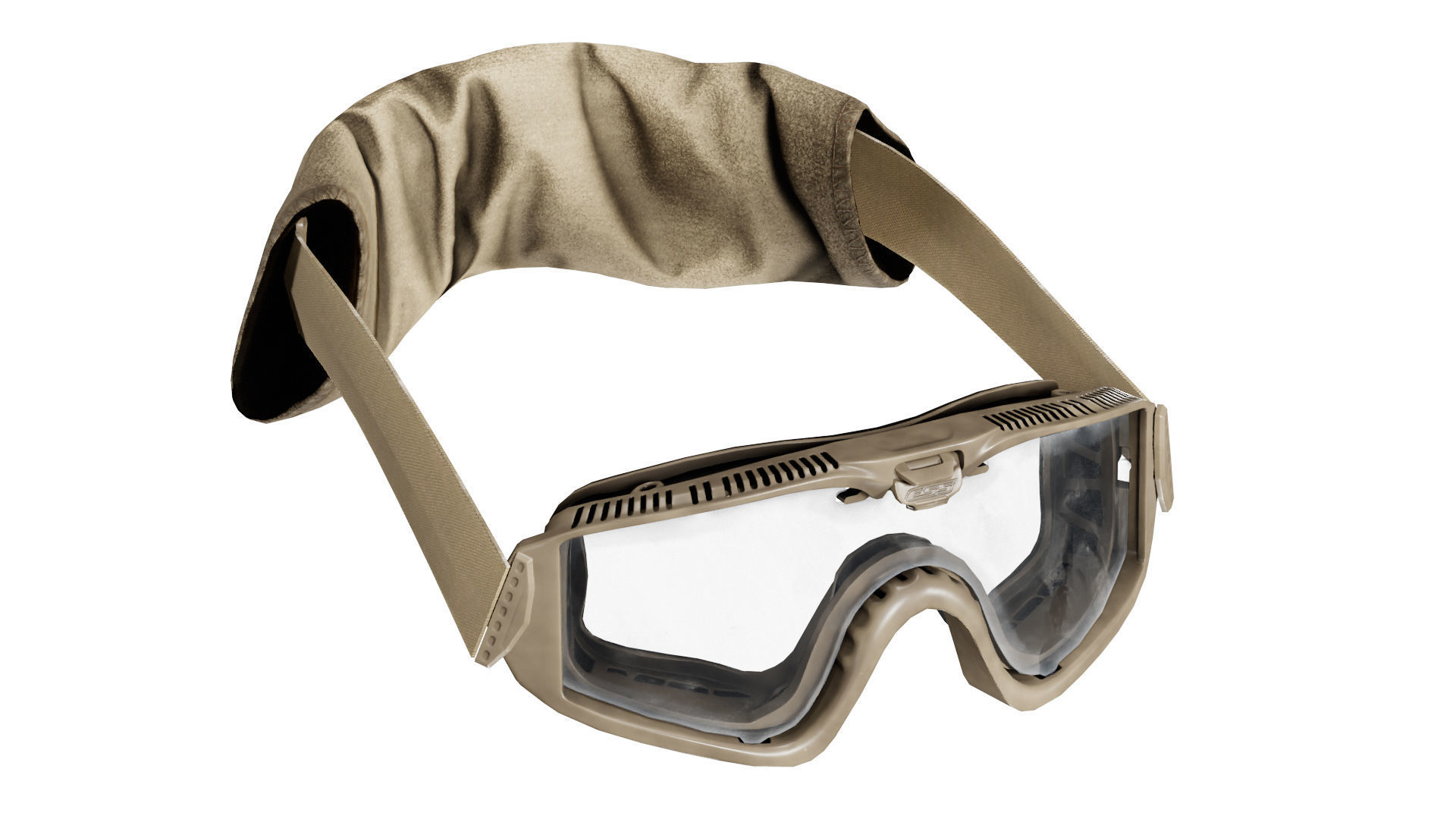 ESS INFLUX GOGGLE Low-poly 3D model_2