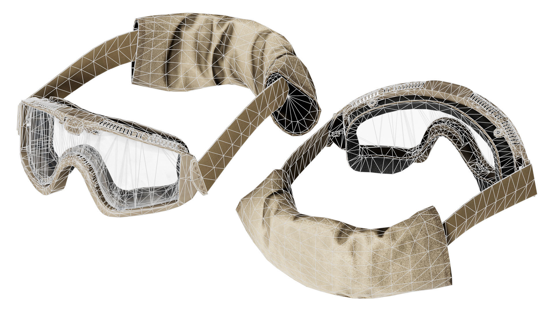 ESS INFLUX GOGGLE Low-poly 3D model_7