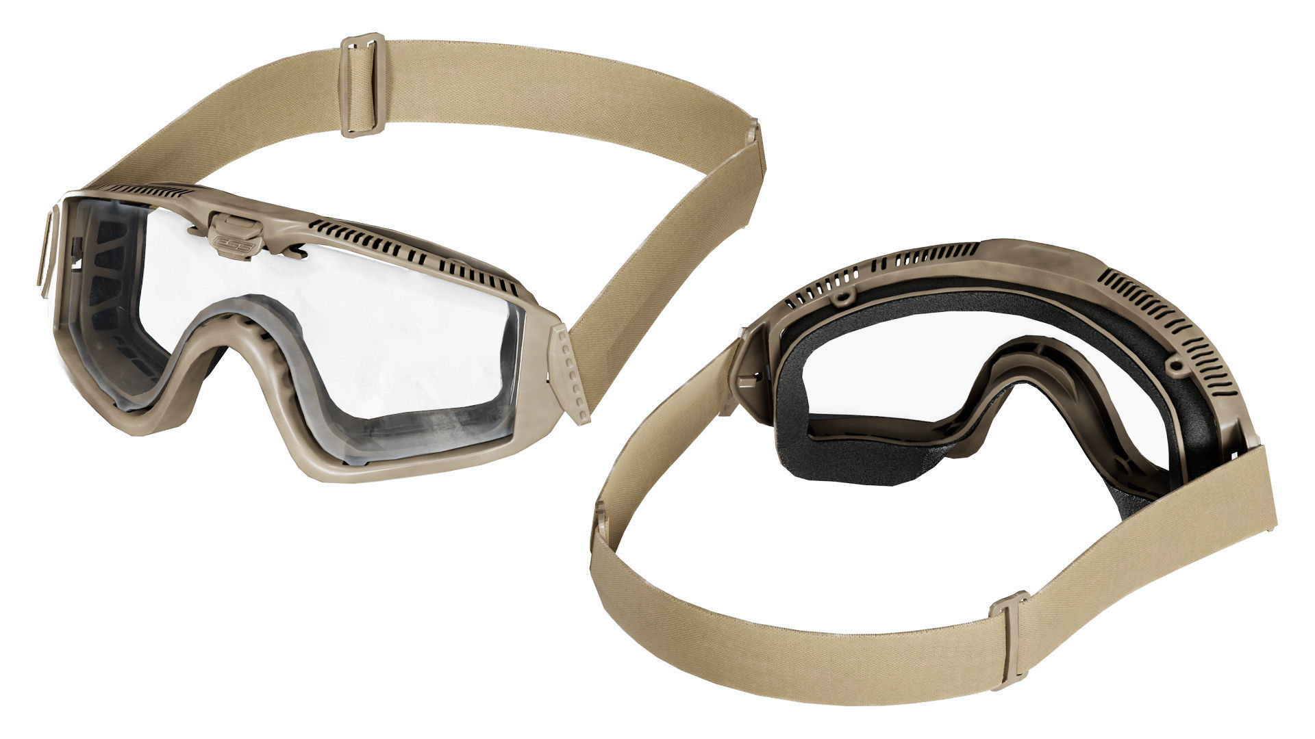 ESS INFLUX GOGGLE Low-poly 3D model_4