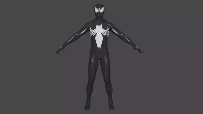 Classic Black Suit 3D model