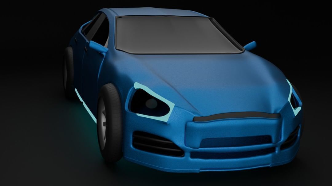 Sport car model 3D model_2