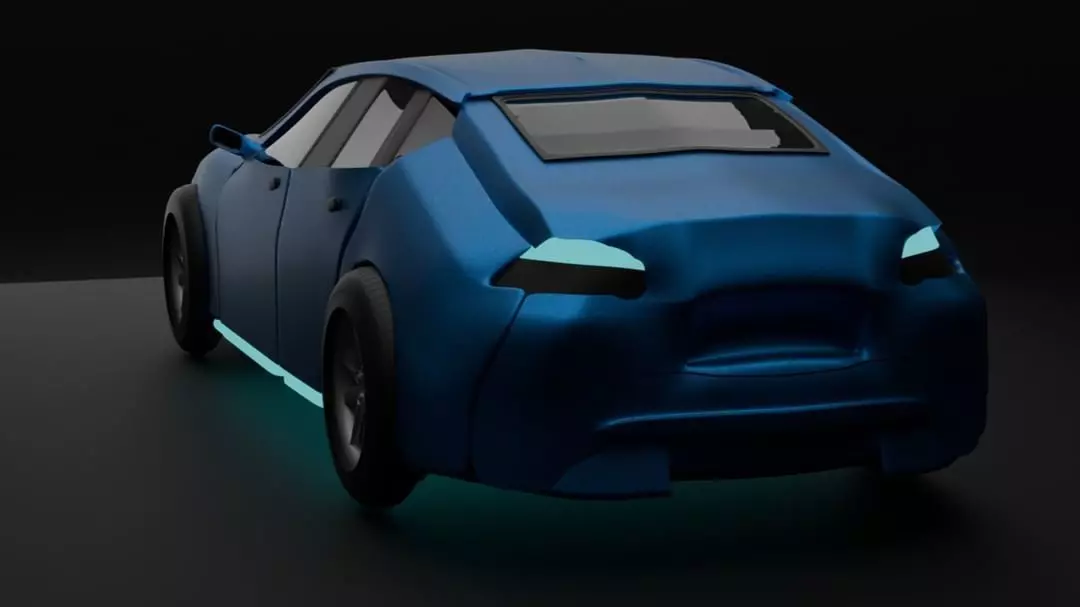 Sport car model 3D model_0