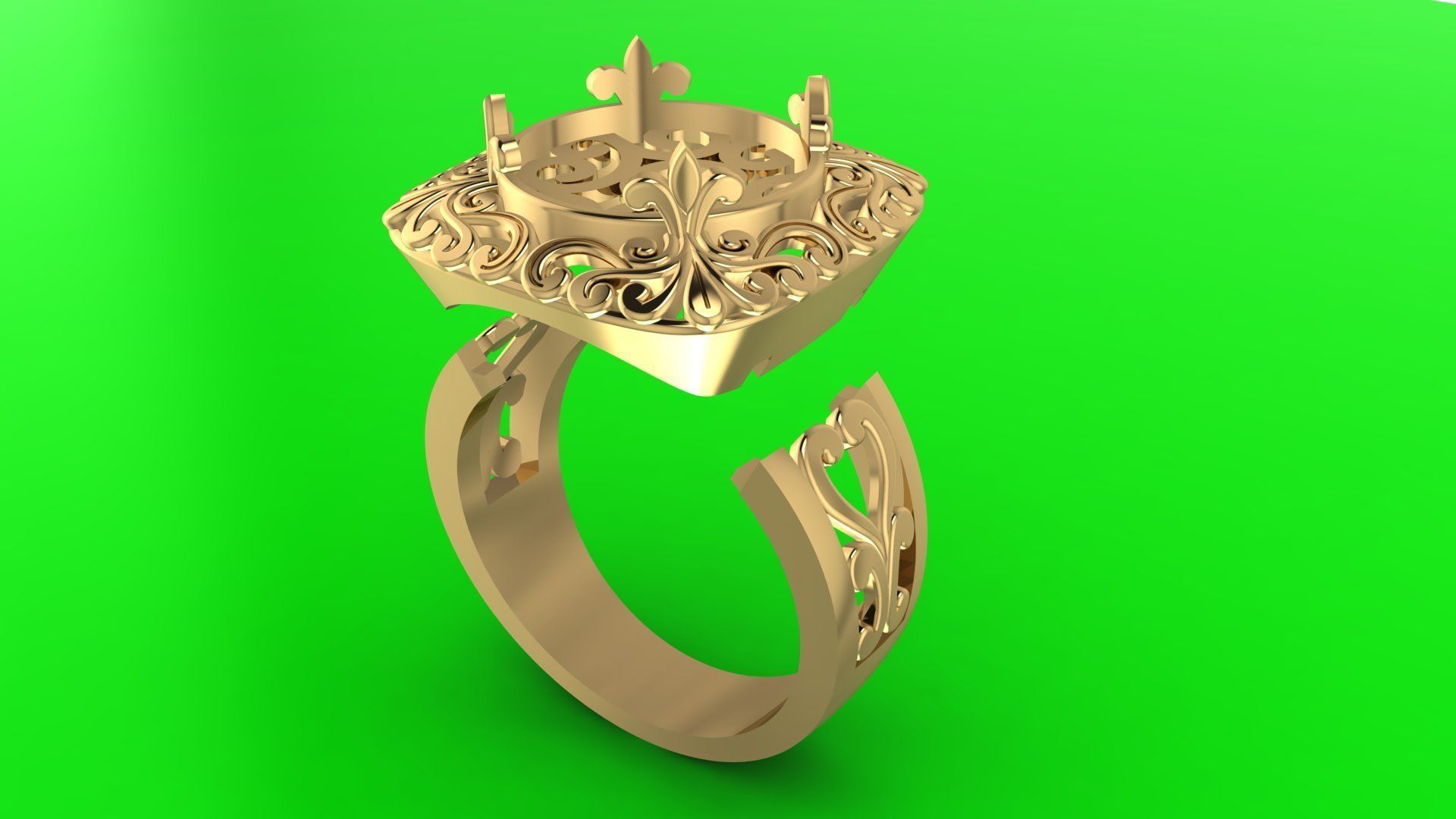 Ring G60 3D print model_3