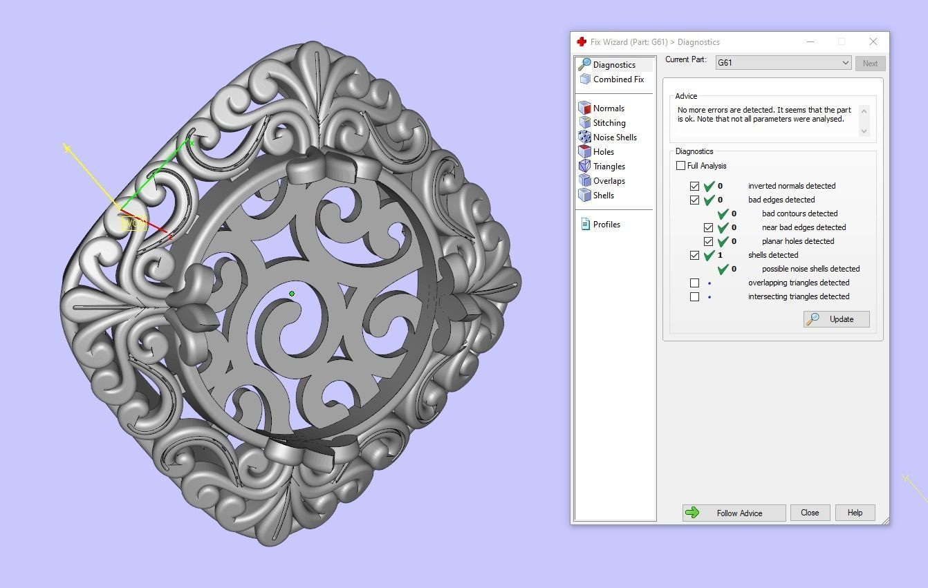 Ring G60 3D print model_6