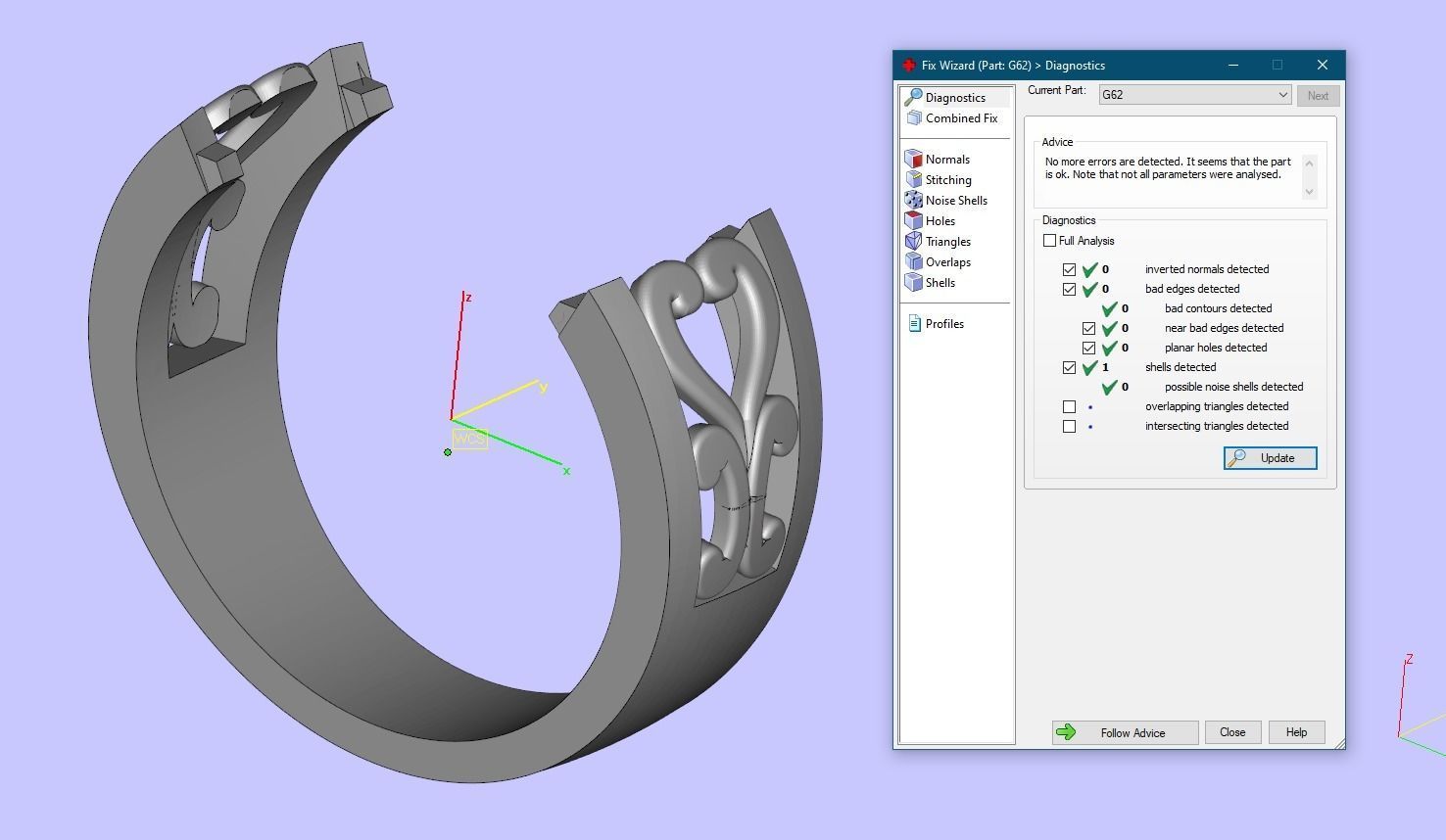 Ring G60 3D print model_7