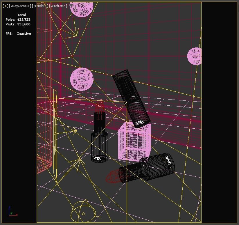 cosmetic lipstick 3D model_2