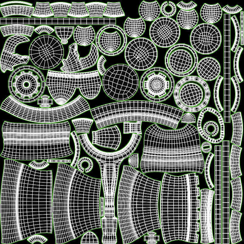 Chess 3D set Low-poly 3D model_9