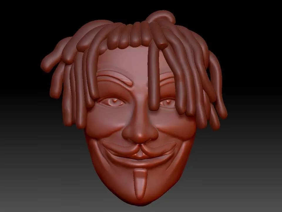 anonymous Face 3D print model_0