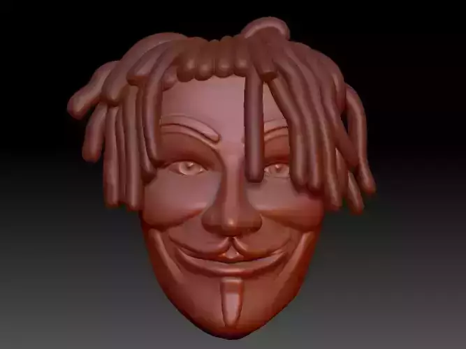 anonymous Face 3D print model