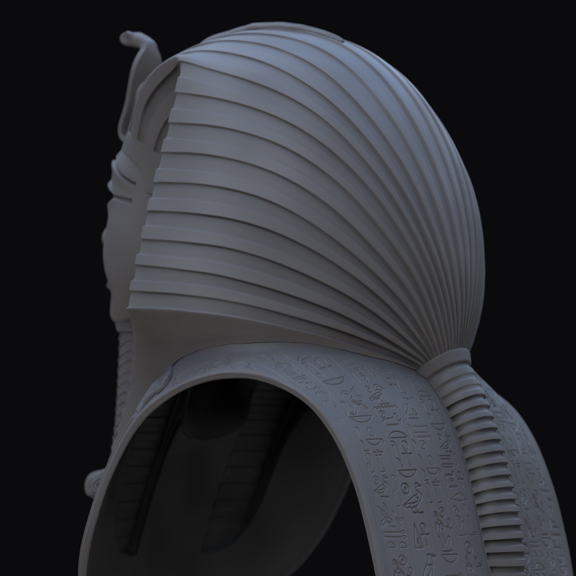 Tutankhamun Mask v4 G 3D model_8