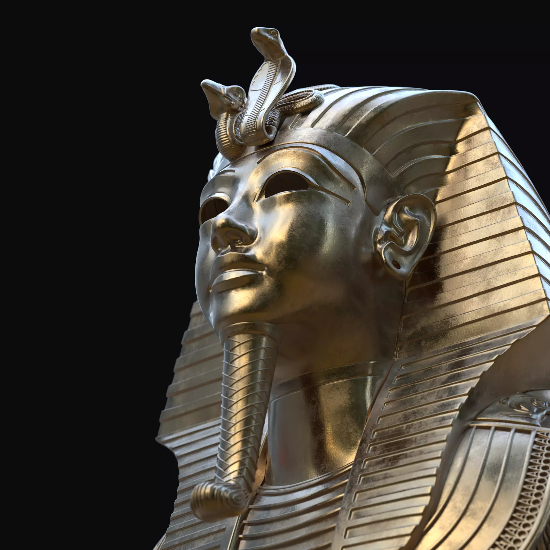 Tutankhamun Mask v4 G 3D model_0
