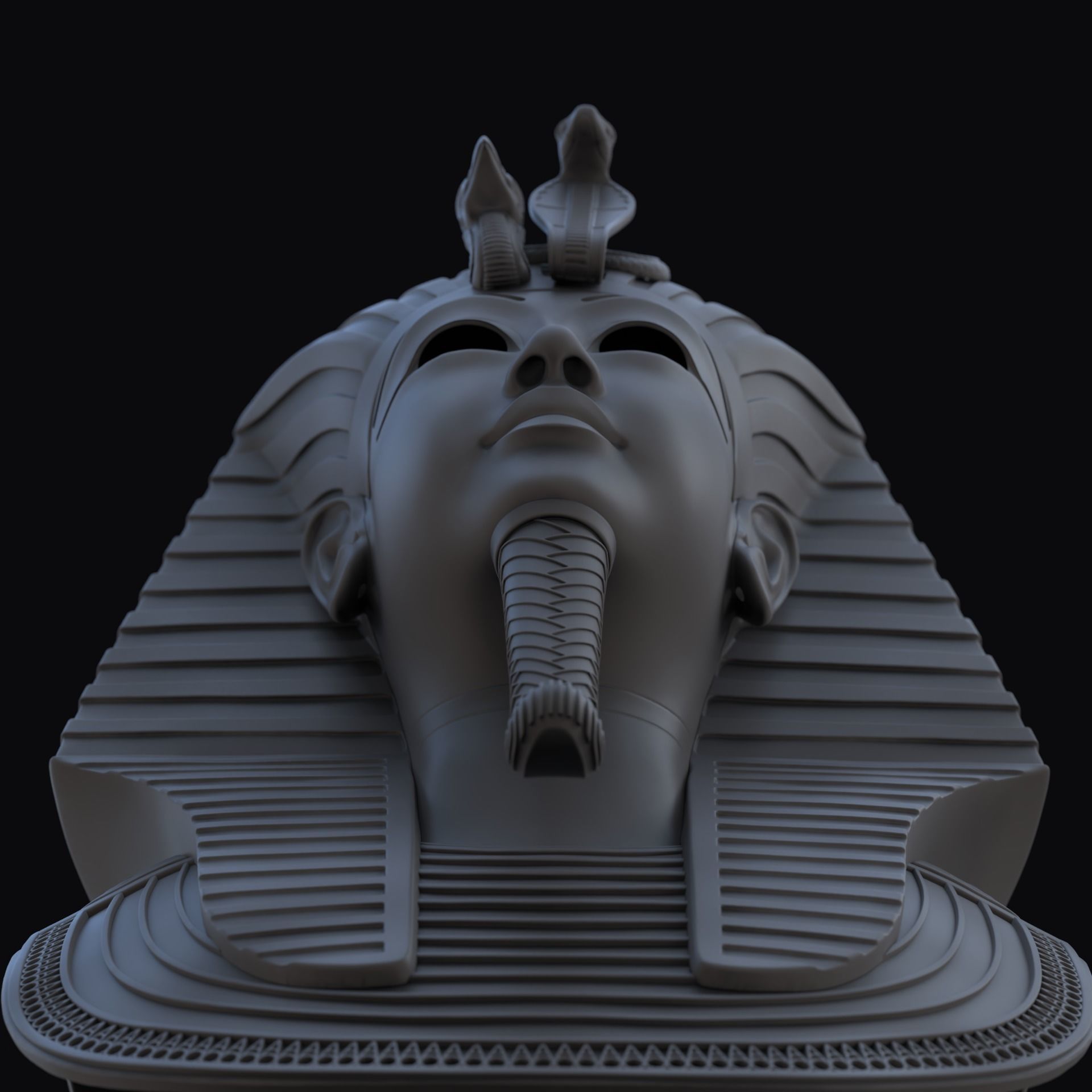 Tutankhamun Mask v4 G 3D model_11
