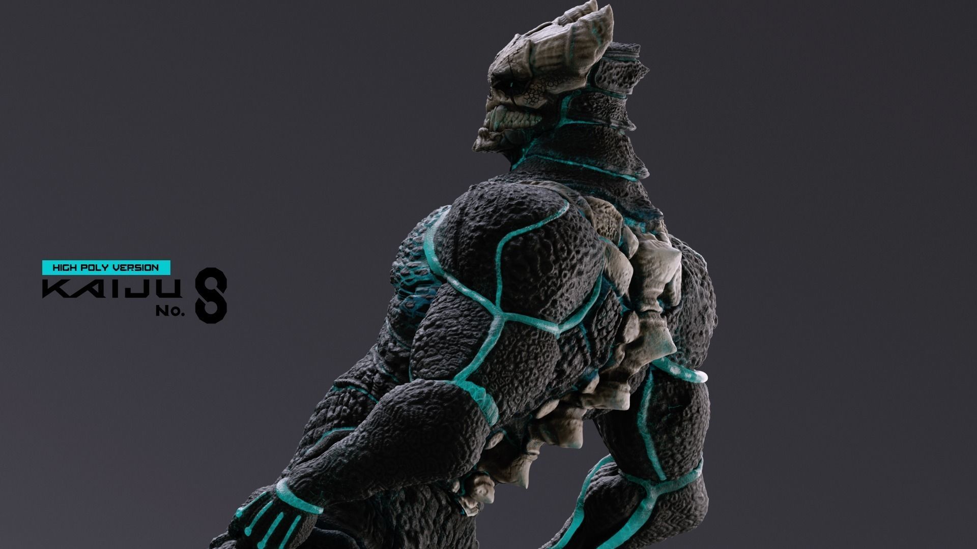 High and Low Poly Pack - Kaiju No 8 - Hibino Kafka Low-poly 3D model_34