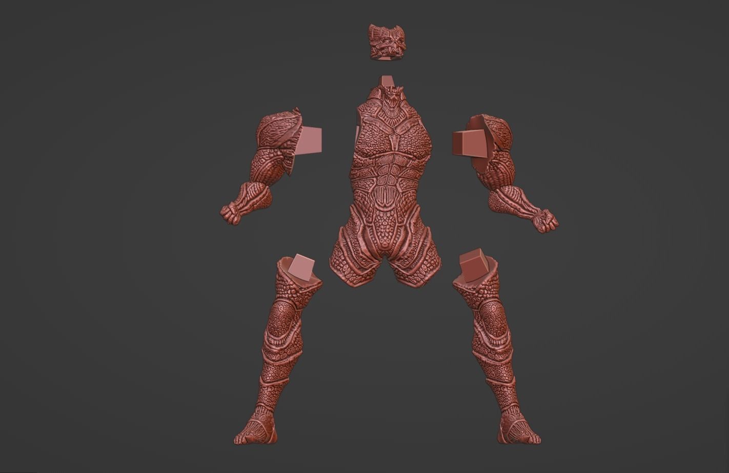 High and Low Poly Pack - Kaiju No 8 - Hibino Kafka Low-poly 3D model_45