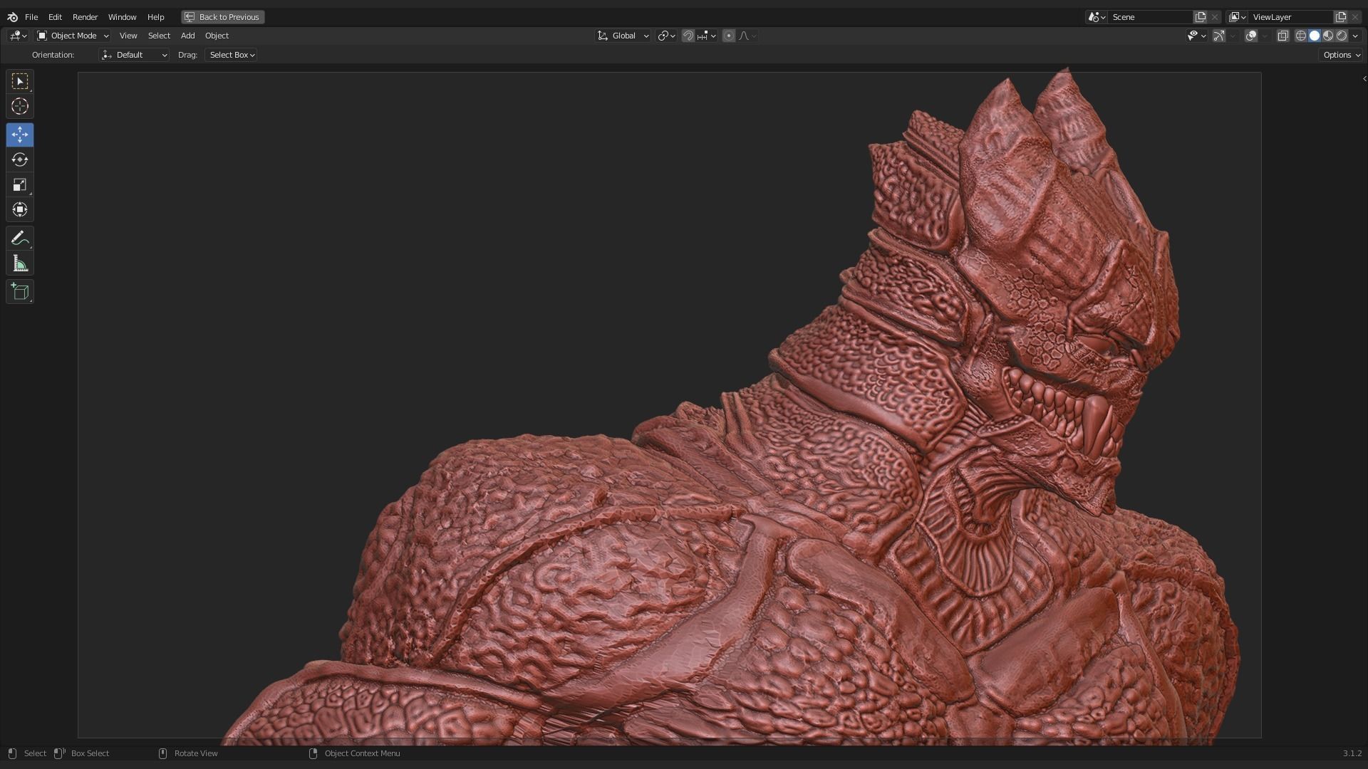 High and Low Poly Pack - Kaiju No 8 - Hibino Kafka Low-poly 3D model_28