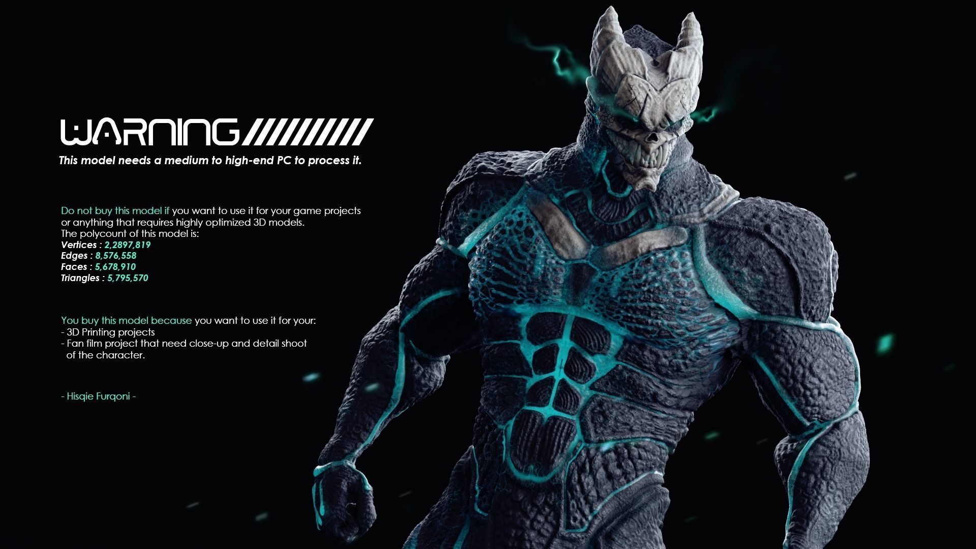 High and Low Poly Pack - Kaiju No 8 - Hibino Kafka Low-poly 3D model_25