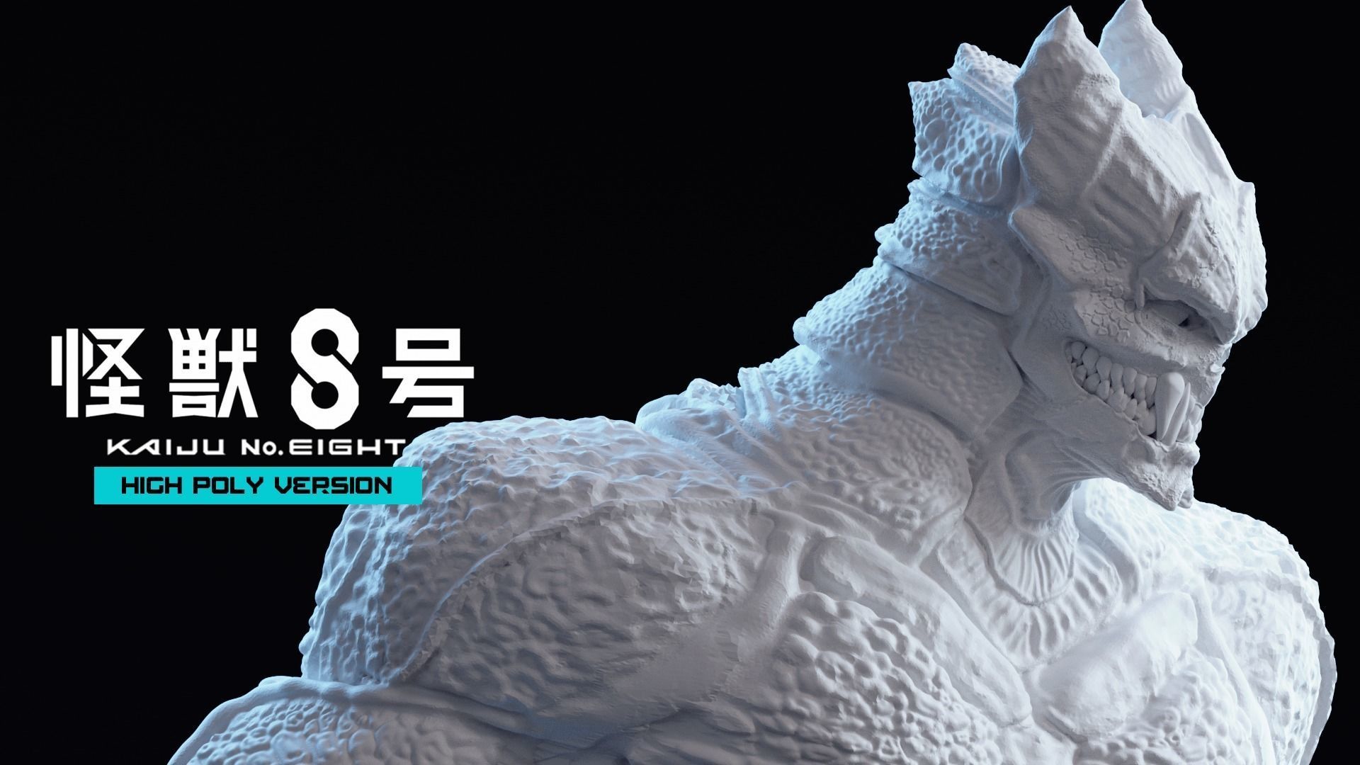 High and Low Poly Pack - Kaiju No 8 - Hibino Kafka Low-poly 3D model_27