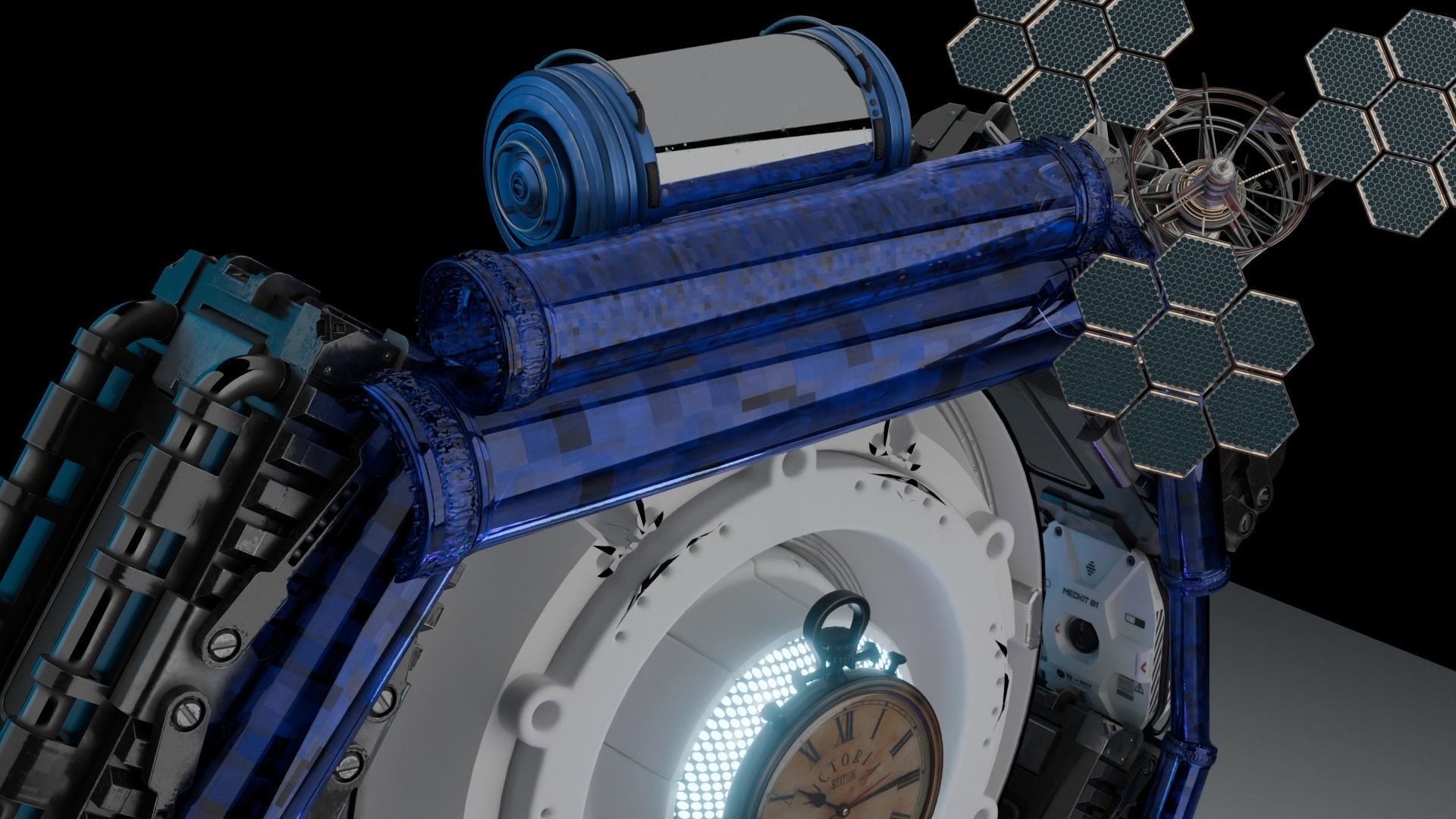 time machine  3D model_6