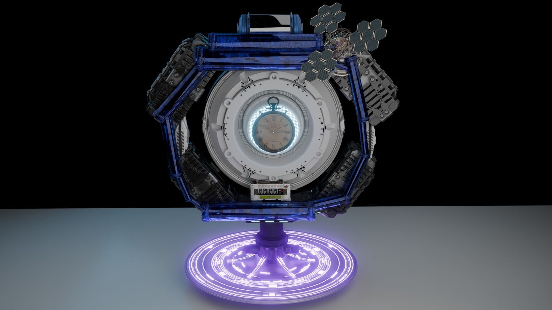 time machine  3D model_2