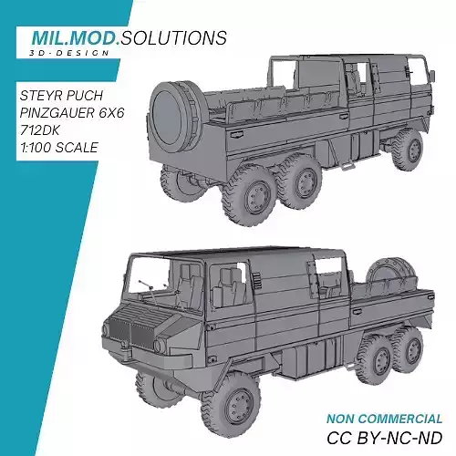 Steyr-Puch Pinzgauer 712DK 3D print model