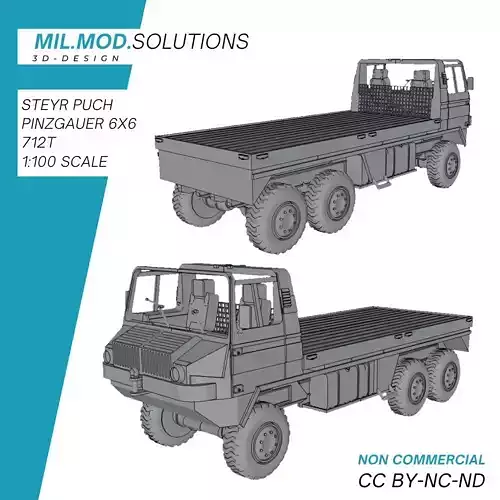Steyr-Puch Pinzgauer 712T 3D print model