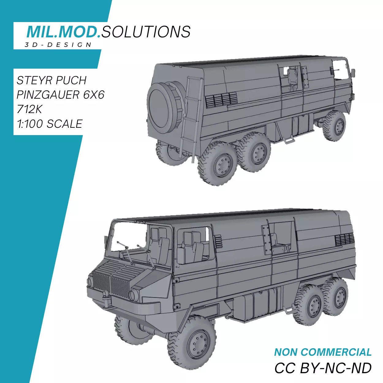 Steyr-Puch Pinzgauer 712K 3D print model_0