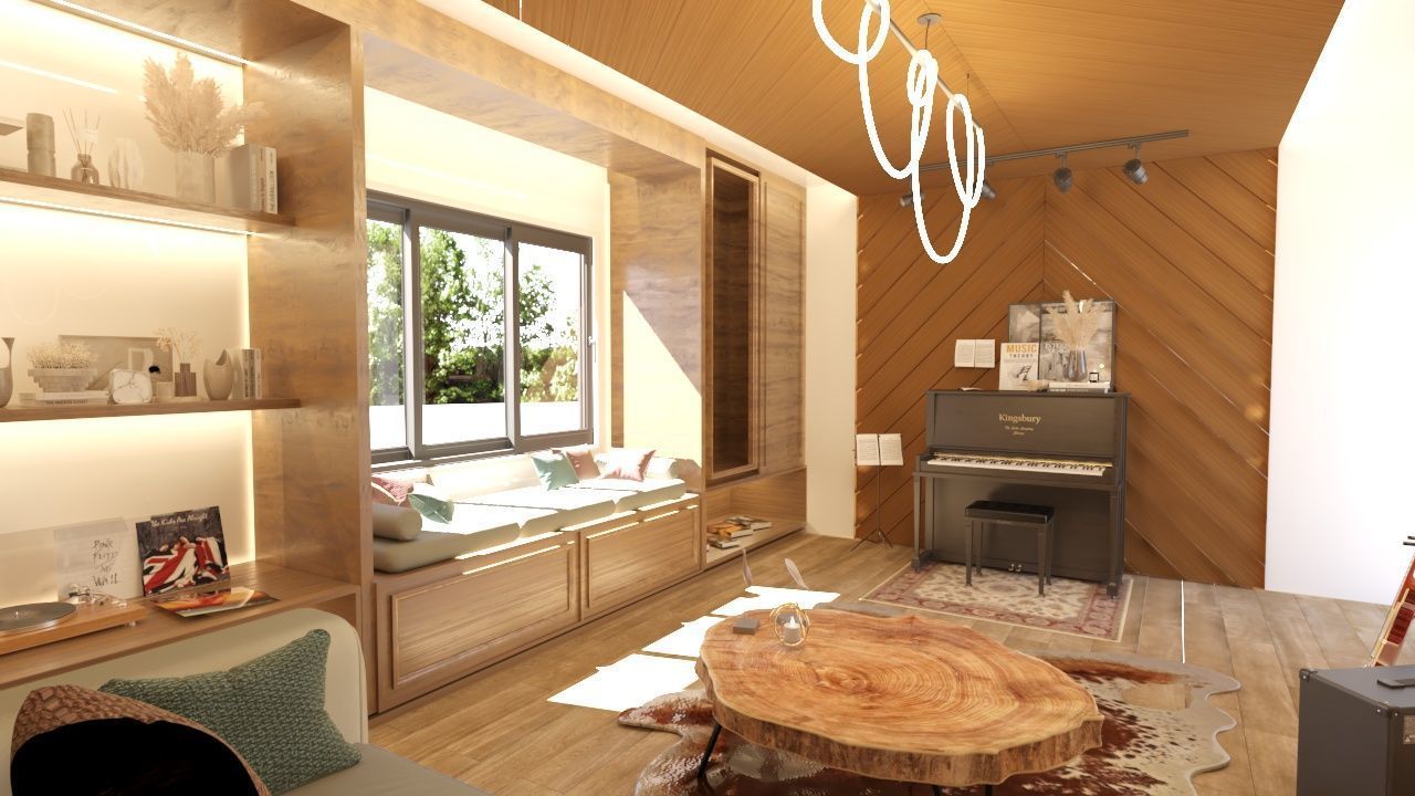 Music Studio  3dsmax  3D model_2