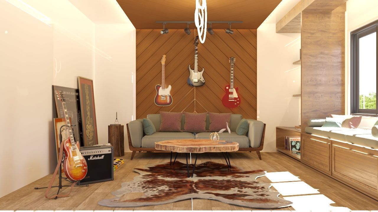 Music Studio  3dsmax  3D model_1