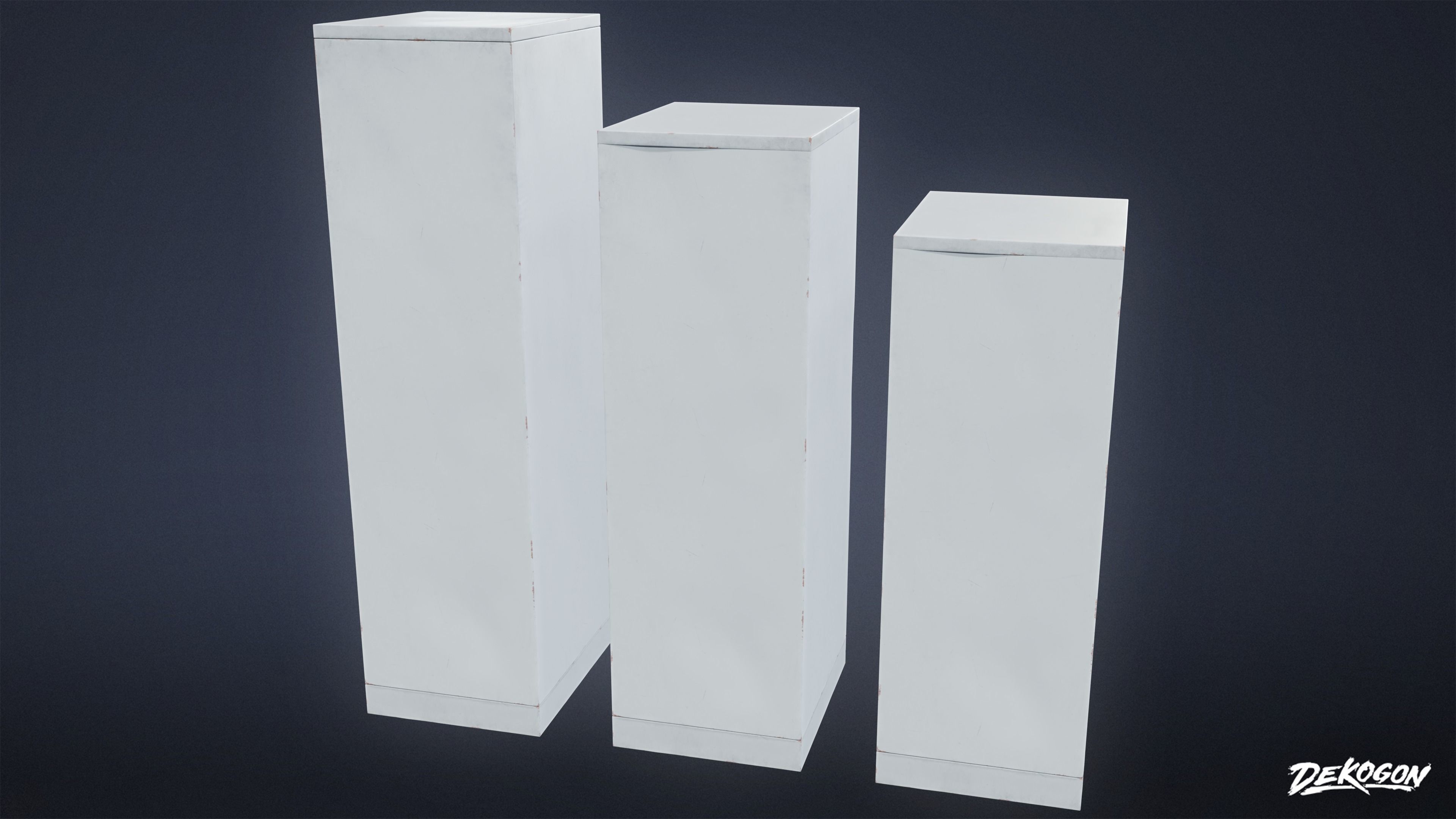 SUBURBS - File Cabinet 01 - LOW POLY AND NANITE Low-poly 3D model_3
