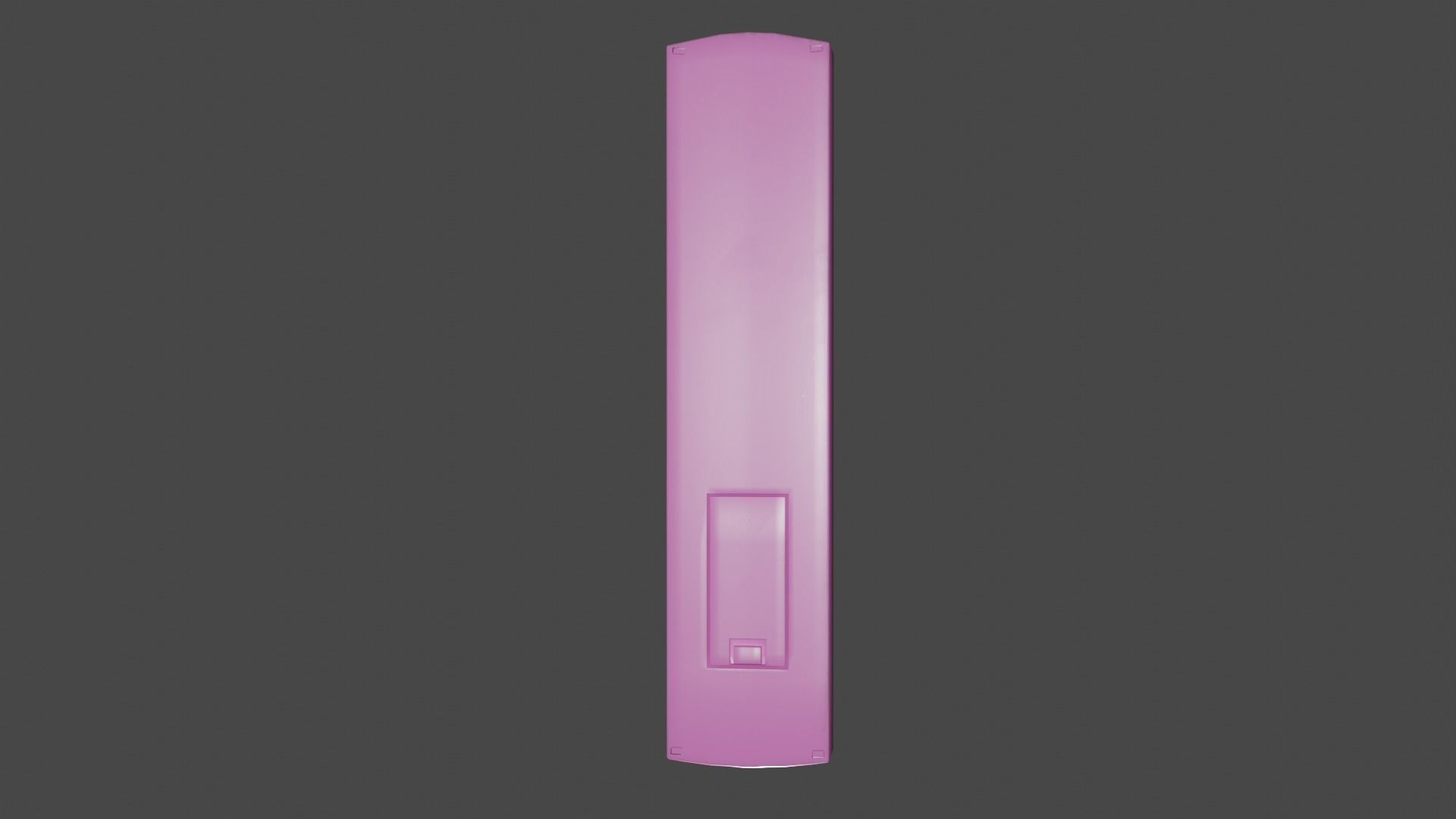 Pink TV Remote Control 3D model_4