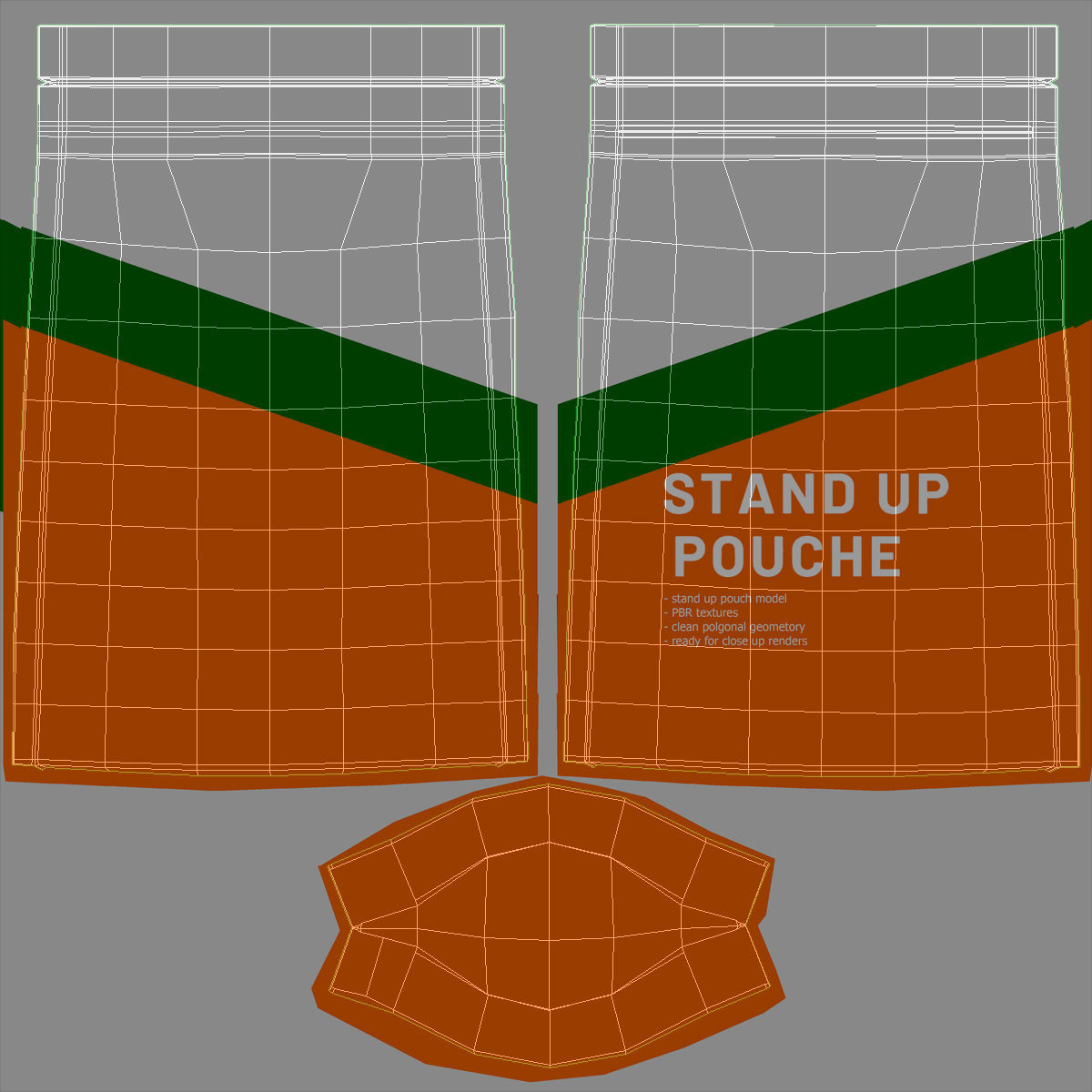 stand up pouch v3 PBR 3D model_5