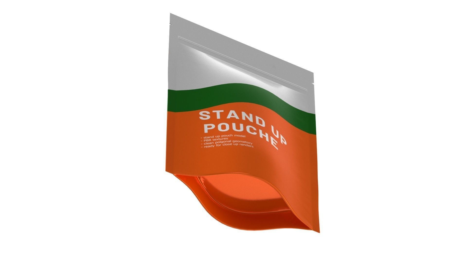 stand up pouch v3 PBR 3D model_3