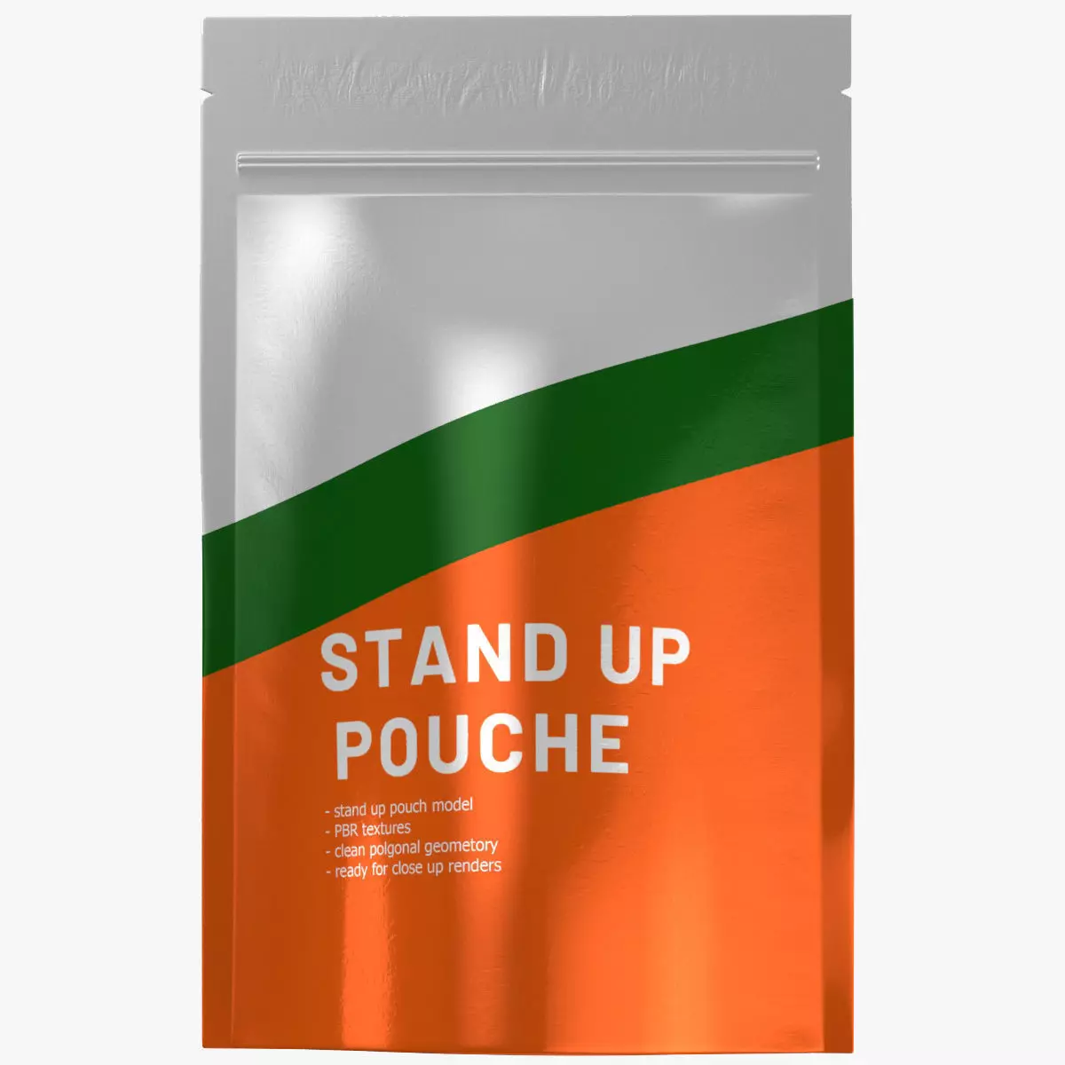 stand up pouch v3 PBR 3D model_0