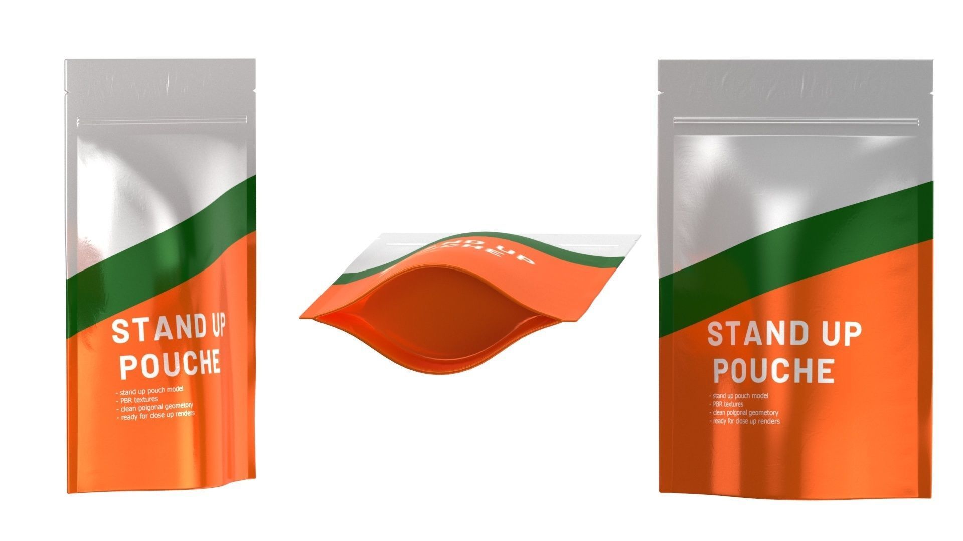 stand up pouch v3 PBR 3D model_4