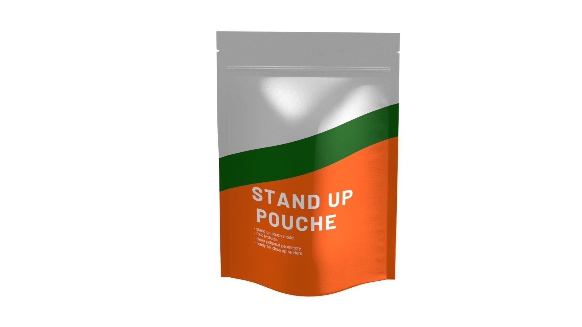 stand up pouch v3 PBR 3D model_2