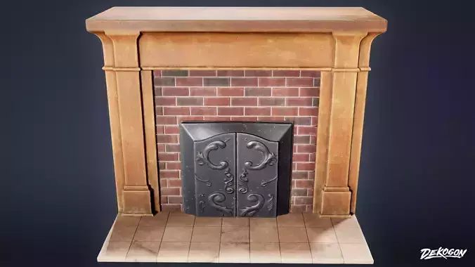 SUBURBS - Fireplace 01 - LOW POLY AND NANITE