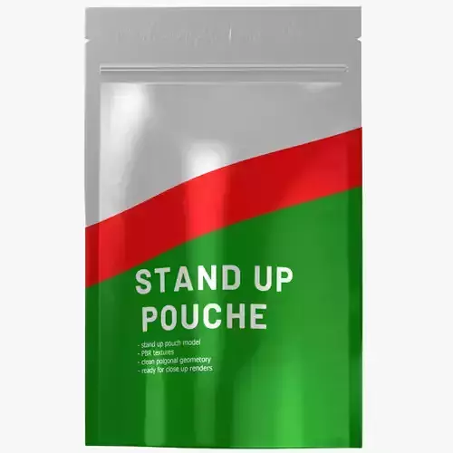 stand up pouch v4 PBR 3D model