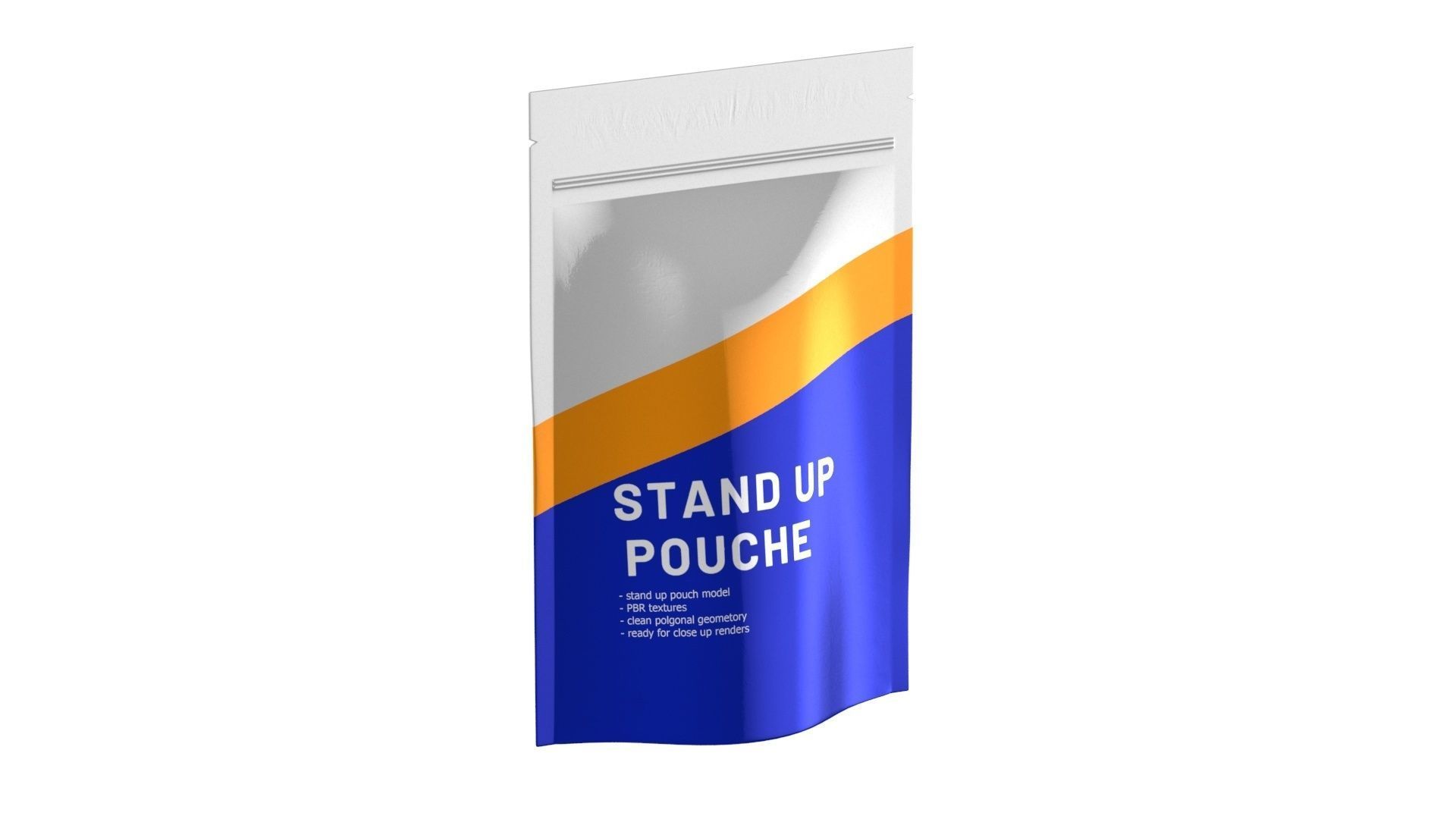 stand up pouch v5 PBR 3D model_1