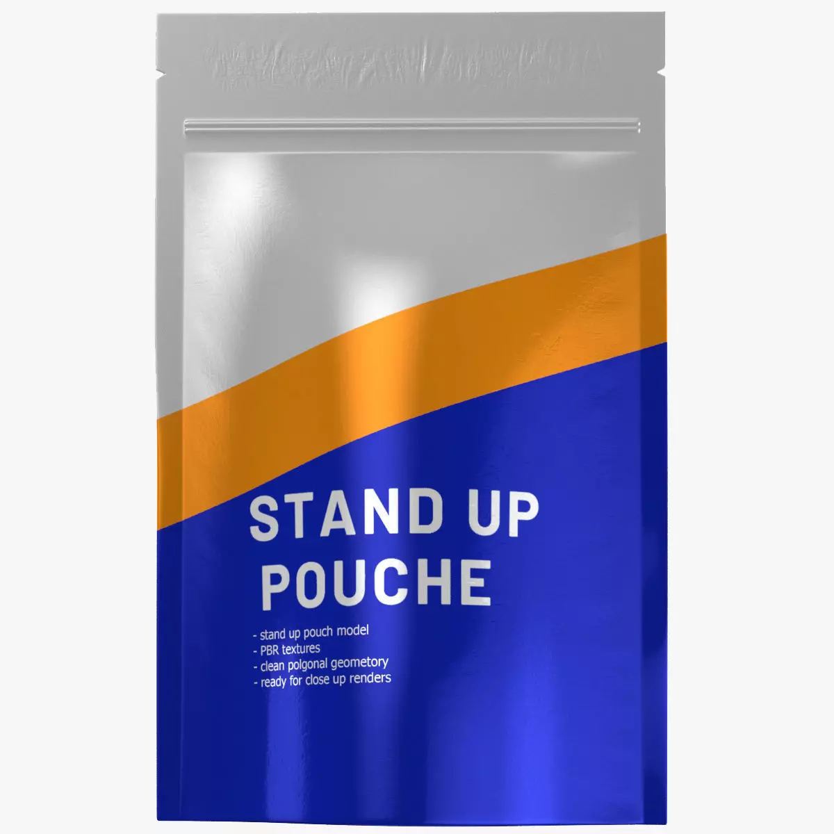 stand up pouch v5 PBR 3D model_0