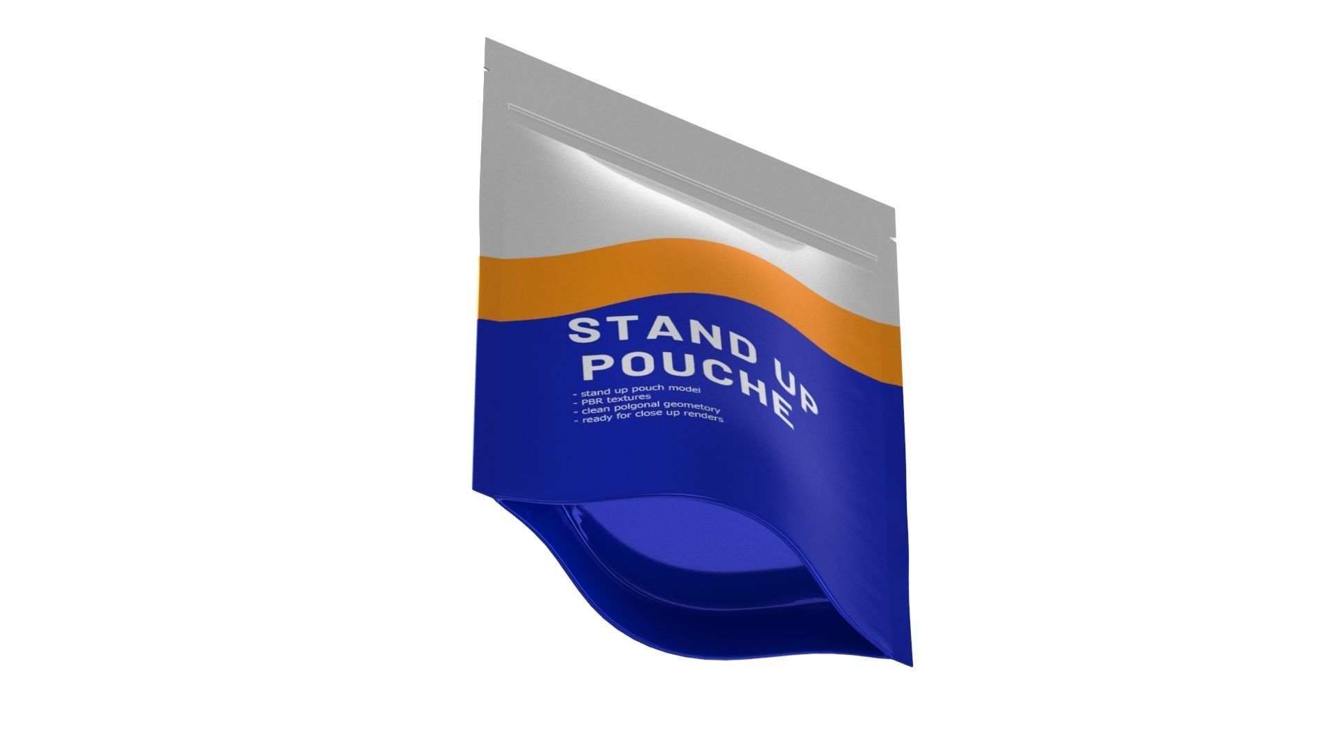 stand up pouch v5 PBR 3D model_3