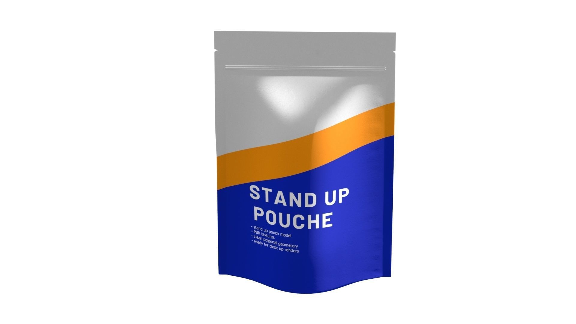 stand up pouch v5 PBR 3D model_2