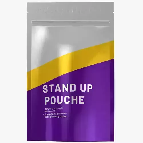 stand up pouch v6 PBR 3D model