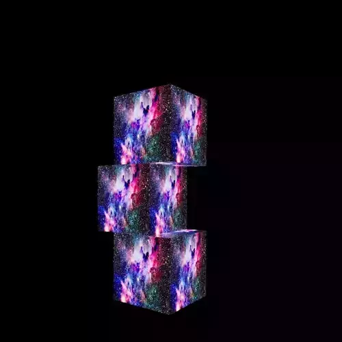 Space rocks  Low-poly 3D model