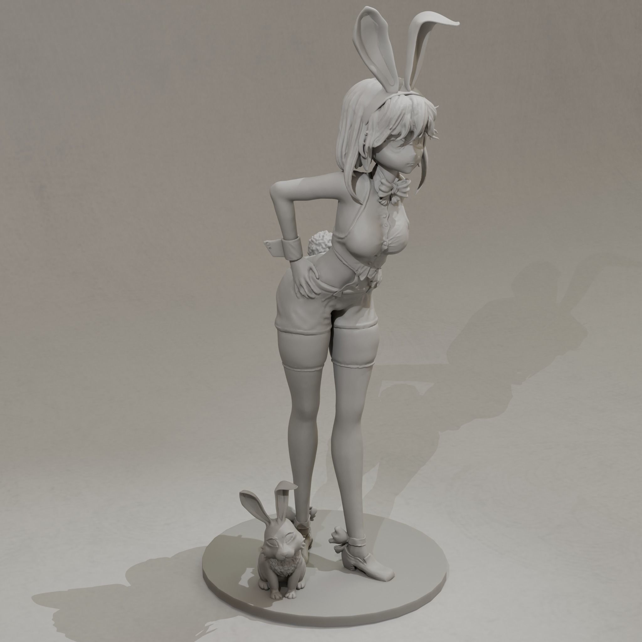 Anime - Bunny Girl  3D print model_3