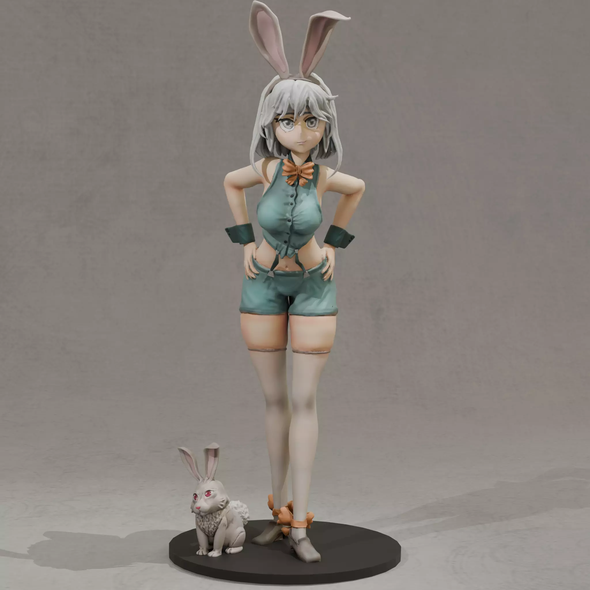 Bunny Girl - Classic Anime Playboy Style - Figure STL 3D print model