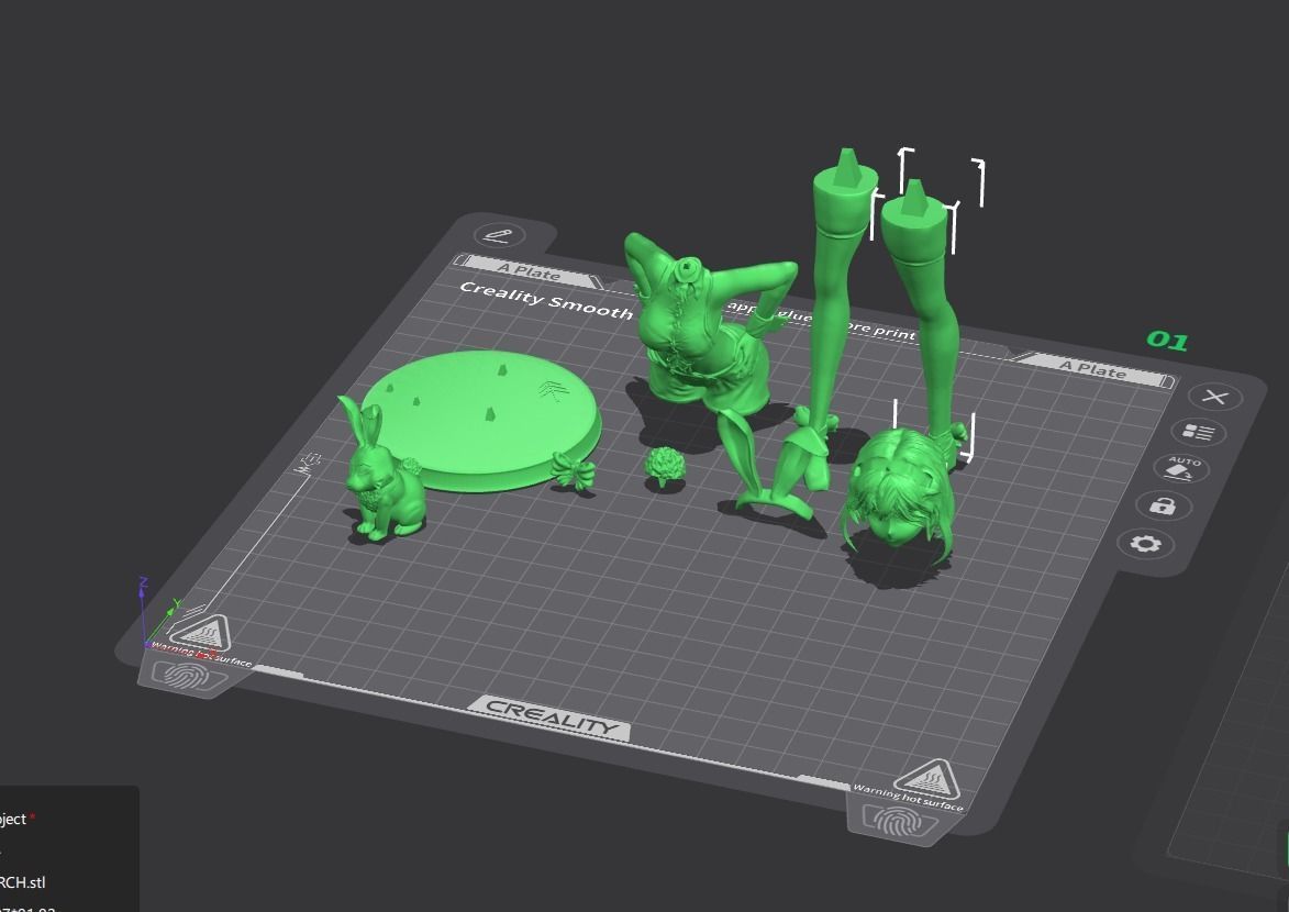 Anime - Bunny Girl  3D print model_4