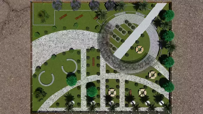 Tropical 3D Landscape Park