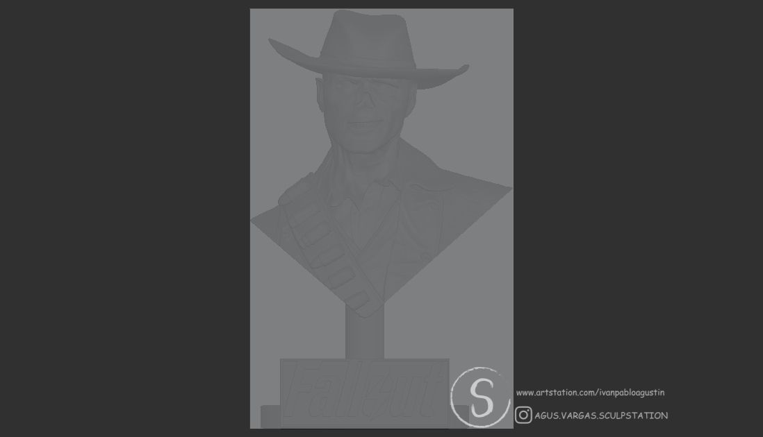 THE GHOUL - FALLOUT fanart 3D print model_16